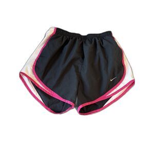 Nike Womens Dri-FIT Tempo Running Shorts Black/Vivid Pink Sz Small